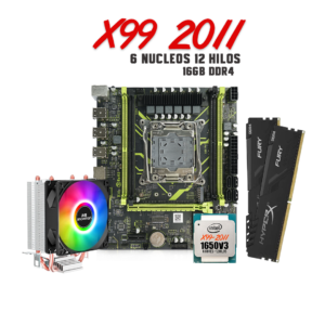 Combo Tarjeta Madre Procesador X99 Xeon 1650 V3 16GB DDR4 Fan Cooler